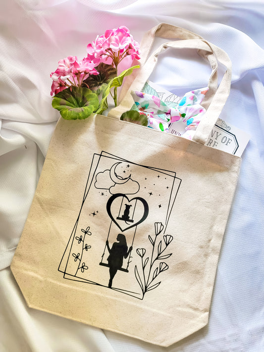Swing with Your Pup Reusable Tote Bag